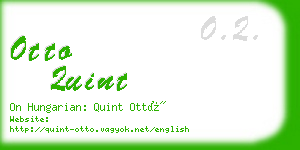 otto quint business card